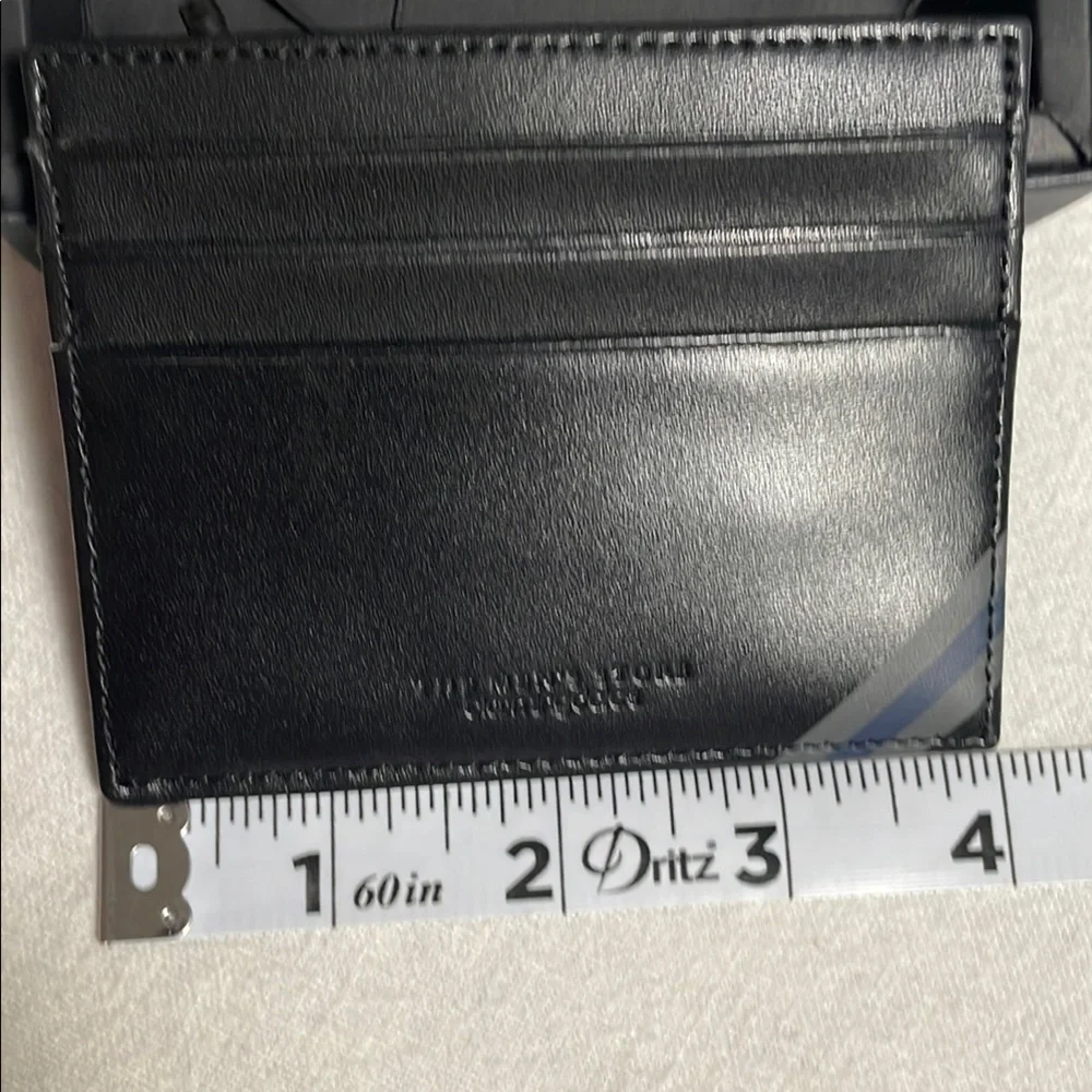 Bloomingdale's Black Leather Card Case NWT